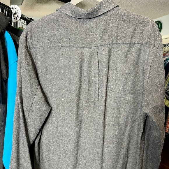 Shades of Grey by Micah Cohen Grey Long-Sleeve 2-Pocket Button-up SZ Large - Picture 2 of 5